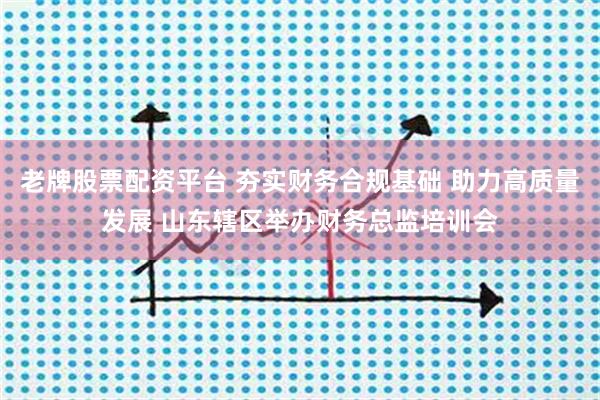 老牌股票配资平台 夯实财务合规基础 助力高质量发展 山东辖区举办财务总监培训会